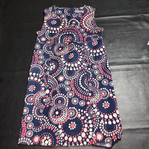 Vineyard Vines Girls Navy Blue Confetti‎ Dress 8